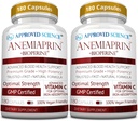 Approved Science Anemiaprin - Absorbable Iron, Vitamin C - Gentle On Stomach - 380 Capsules - 6 Month Supply - Non-GMO, Vegan