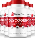 (5 Pack) Super Flow Glycogen, SuperFlow Glycogen Support Capsules, Super Flow Glyco Optimizer, SuperFlow Glyco Optimizer Caps officiels, Super Flow Détox Cleanse, Super Flow Glycol (300 Capsules)