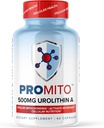 ProMito+ - Urolithine A Supplément - 1000mg Urolithine pure Un supplément alimentaire pour les hommes et les femmes - Bonne alternative à NMN, NAD, CoQ10, Resveratrol & PQQ - Max Life Naturals, 60 Capsules