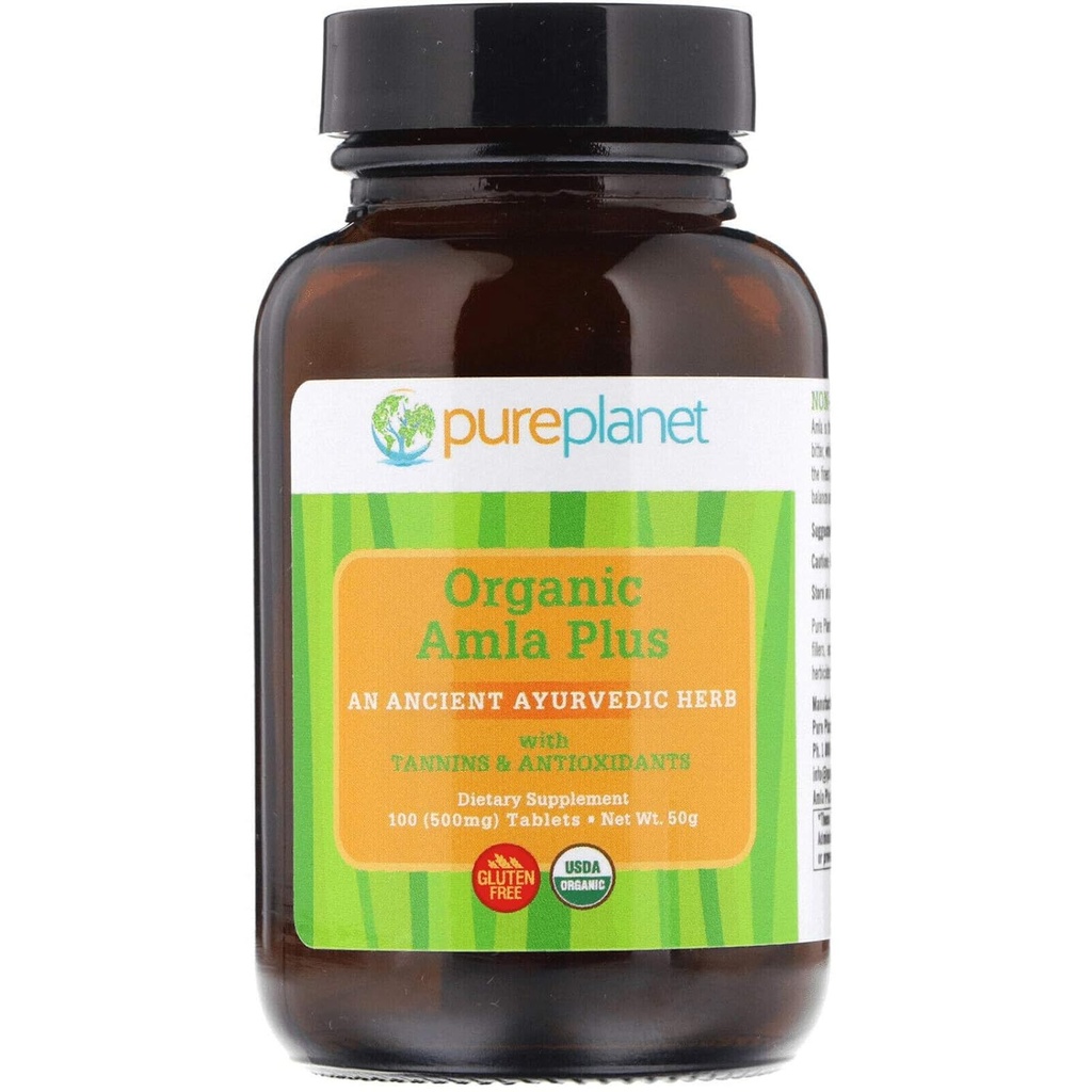 PURE PLANET Organic Amla C Plus, 100 CT