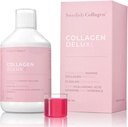 Swedish Collagen Deluxe | 12,500 mg Hydrolyzed Marine Collagen Liquid Supplement - 500 ml, 20 Day Supply | Hyaluronic Acid, Biotin and Vitamin C to Support Healthy Hair, Skin, Nails | Sugar-Free