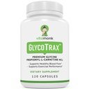 VitaMonk GlycoTraxTM GPLC Extra Large Bouteille - 120 Capsules de Glycine Propionyl-L-Carnitine à haute absorption sans remplissage artificiel - Supplément de Glycine Propionyl L Carnitine