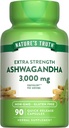 La vérité de la nature Capsules Ashwagandha , 3000mg , 90 Count , Extra Strength , avec Pepper noir , Supplément sans OGM et sans gluten