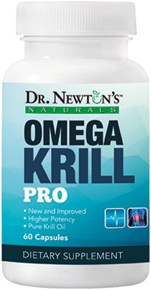 Dr. NewtonS Naturals OmegaKrill Pro EPA & DHA, Omega 3, Pristine Krill Oil – Cerveau, articulations, yeux - 60 Softgels