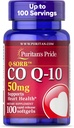 Coenzyme de fierté de Puritan CoQ10 50mg, supplément alimentaire pour la santé cardiaque, la pression artérielle, la santé buccodentaire et le soutien au vieillissement en santé, 100 portions, softgels à libération rapide