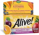 La nature est vivante ! Femmes 50+ Multivitamine complète, haute puissance B-vitamines, 50 comprimés