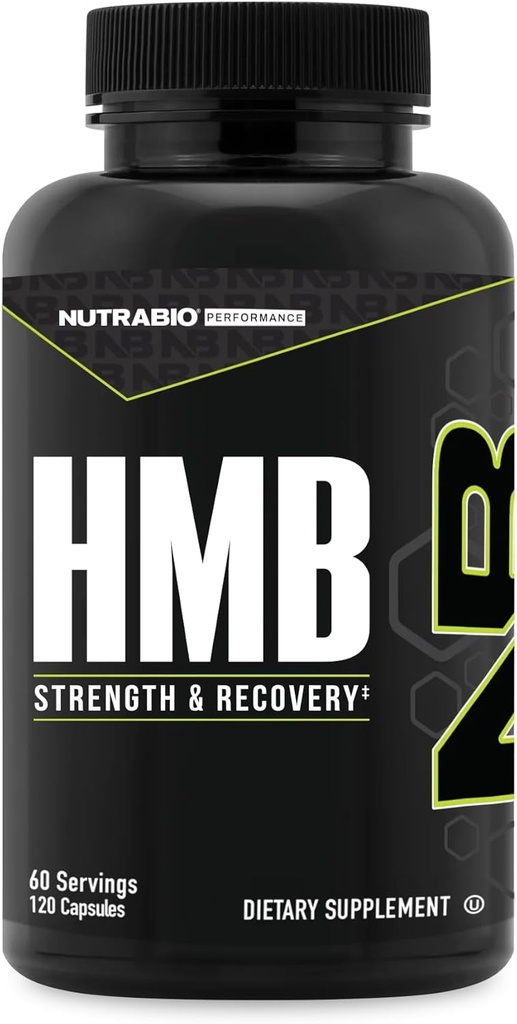 NutraBio HMB Supplément, Amino Acid Hmb, HMB Suppléments pour hommes, HMB 1000mg- 120 Capsules