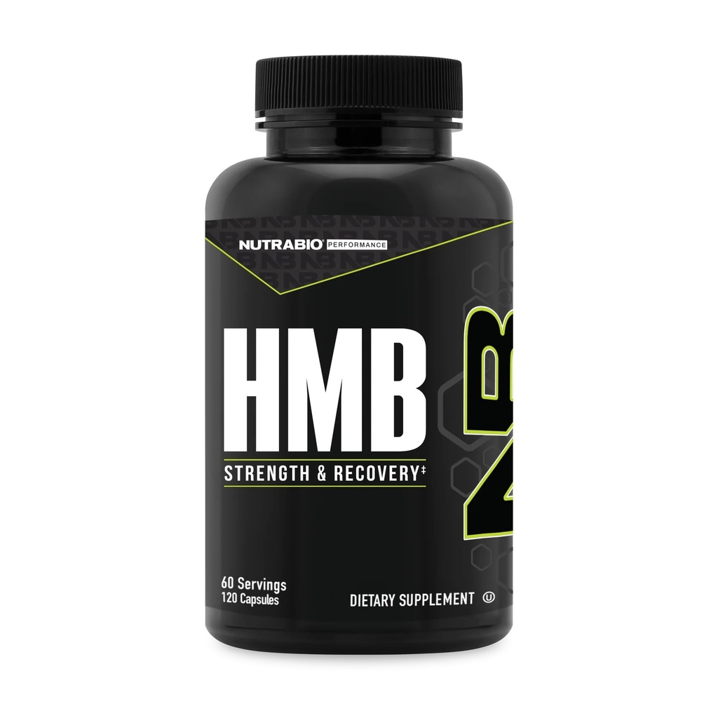 NutraBio HMB Supplément, Amino Acid Hmb, HMB Suppléments pour hommes, HMB 1000mg- 120 Capsules