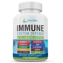 Supplément de soutien du système immunitaire 10 en 1 - Vitamine C (1000 mg), Quercetin, Vitamine D3 (5000iu), Zinc (40 mg), Elderberry, Echinacea, Turmeric, Ginger, Ail, Poivre noir
