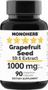 MONOHERB Graines de pamplemousse Extrait 1000 mg - 90 Capsules végétariennes