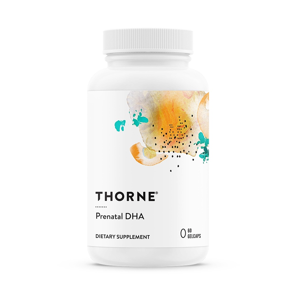 THORNE - DHA prénatale - 650 mg DHA et 200 mg d'EPA - soutient le développement du cerveau et du système nerveux de la grossesse à l'allaitement* - 30 portions