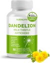 Dandelion Lait Thistle Artichaut Burdock Turmeric - Soutien Foie Santé, Soutien Aide Digestion - Fabriqué et testé aux États-Unis