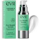 Crème pour les yeux de caféine pour les cercles foncés Puffines et rides - Sans fragrance - Soin des yeux anti-âge pour la peau sensible - Fabriqué aux États-Unis pour les hommes et les femmes - 1 Oz
