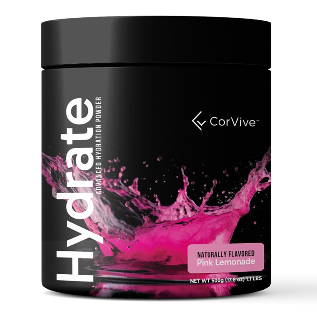 Mélange de boissons électrolytes hydratantes Lémonade rose Saveur de NSF Certifié Électrolytes, Vitamine C, Magnésium, zinc, potassium Utilisé par les athlètes et les militaires américains