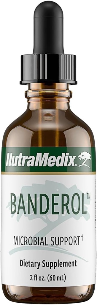 NutraMedix Supplément quotidien de soutien immunitaire - Suppléments à base de plantes de Banderol pour le soutien du système immunitaire - Teinture végétalienne - Biodisponible Extrait d'Otoba Gouttes liquides (2 oz/60 ml)