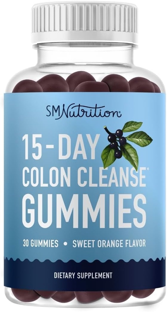 15 jours Colon Cleanse & Detox Gummies de Constipation Occasionnelle & Bloating Relief de Constipation et de Bloating.