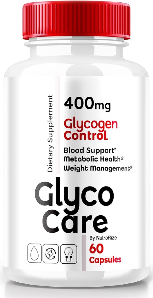 Glyco Care Capsules, Glyco Care Advanced Blood Support Supplement, Glyco Care Health Support Pills, Formule de force maximale pour le bien-être général, Tous les avis GlycoCare naturels (60 capsules)
