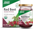 Salus Red Beet Crystals - Mélange de poudre de racine de betterave biologique nutritive - Supplément de poudre super-alimentaire avec vitamine C, folate, magnésium et potassium - 7 oz