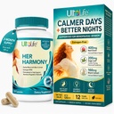 UltaLife Her Harmony Menopause Supplements for Women - Hot Flashes Menopause Relief & Hormone Balance for Women - Contains Black Cohosh, Dong Quai, Red Clover & More - Estrogen Free - 120 Capsules