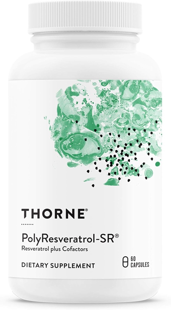 THORNE - PolyResveratrol-SR - Trans-Resveratrol Supplement for Healthy Aging* - 60 Capsules