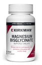 Kirkman - Magnésium bisglycinate buffered Chelate - 180 capsules - Relaxe Nerves & Muscles - favorise le sommeil reposant - hypoallergénique