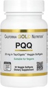 California Gold Nutrition PQQ, 20 mg, 30 légumes softgels