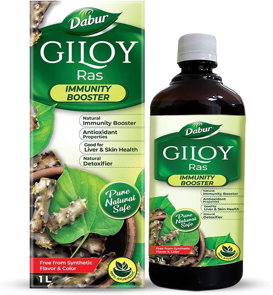 Dabur Giloy Juice Immunity Booster avec source naturelle d'antioxydants - 1 L