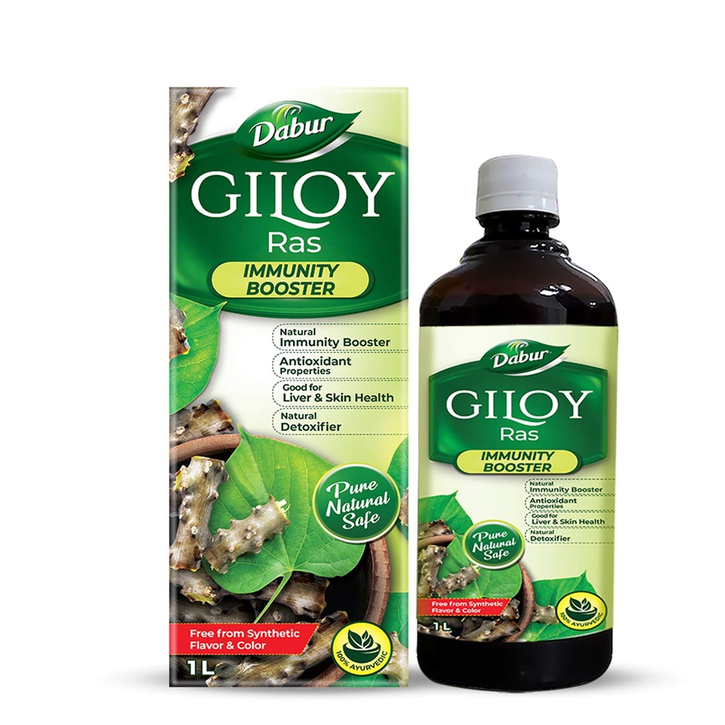 Dabur Giloy Juice Immunity Booster avec source naturelle d'antioxydants - 1 L