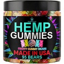 Gommies de chanvre Relaxation du sommeil Huiles comestibles-Natural Fruity Flavors Ours de chanvre pour l'huile de chanvre à l'avance fabriquée aux États-Unis