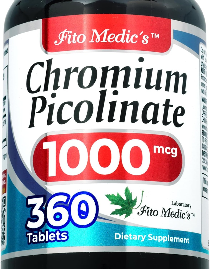 Laboratoire de chrome picolinate de 360 onglet de chrome Suppléments de chrome de haute absorption.