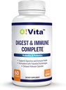 Probiotiques et prébiotiques complets pour les femmes et les hommes, soutient la santé digestive et gustative, soutient l'absorption des nutriments et la santé immunitaire (60 capsules non OGM)