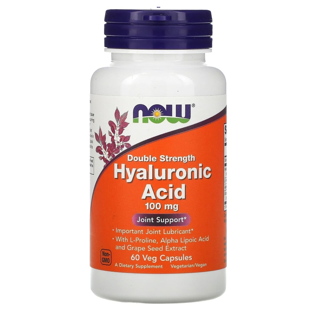Acide hyaluronique 100mg 60 VegiCaps (paquet de 2)