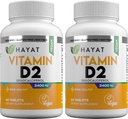 Vitamines végétales Vitamine naturelle végétale D 2400 UI, D2, halal certifié (paquet de 2)