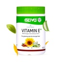 OZiva à base végétale 100% Vitamine naturelle E + Aloe Vera + huile d'argan pour la peau Glowing et cheveux plus forts, 30 capsules de veg, non OGM