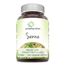 Amazing India Senna (Made with Natural Senna) 500 Mg par service 120 Capsules Veggie Supplément