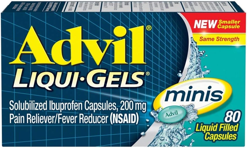 Advil Liqui-Gels Minis, 80 capsules par bouteille (5 bouteilles)