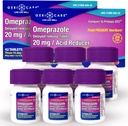 GeriCare Omeprazole Retard de libération Comprimés 20mg Réducteur d'acide stomach pilules pour 24 heures de soulagement des brûlures d'estomac- médicament de reflux acide pour traiter les brûlures d'estomac fréquentes- Comprimés anti-acides 42 Compte (2 Pack)
