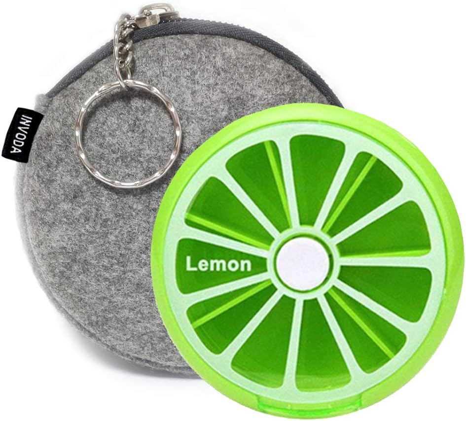 INVODA Pill Cases Pill Box Weekly 3 Times 7 Compartments Large Medicine Pill Organizer