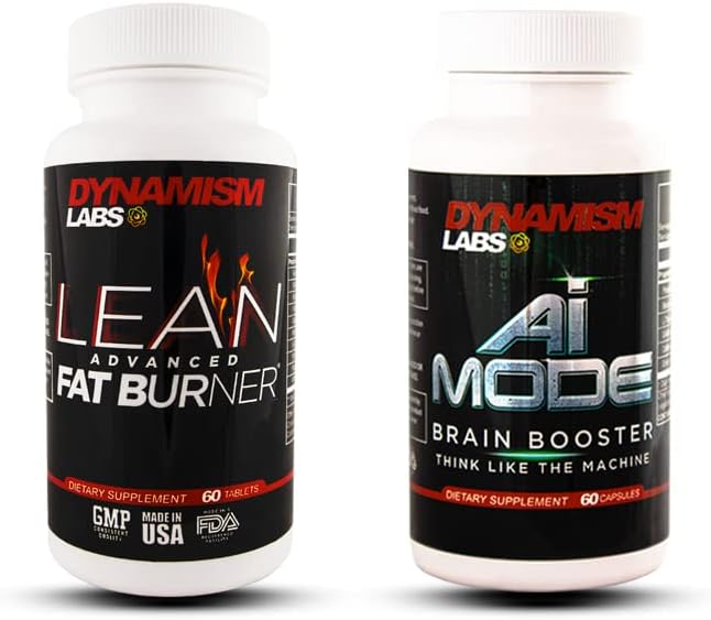 MANTFUP DynamismLabs Peak Performance Bundle - Lean Advanced Fat Burner et AI Brain Booster