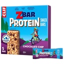 CLIF Kid Zbar Protein - Chocolate Chip - Barres de snack de grains entiers croustillantes - Fabriqué avec de l'avoine biologique - Non-OGM - 5g Protéine - 1,27 oz (5 pack)
