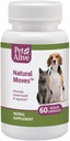 PetAlive Natural Movements - Tous les suppléments naturels à base de plantes favorisent la santé et la régularité des bowels chez les chats et les chiens - 60 Veggie Caps