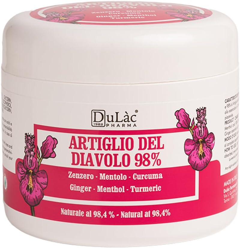 Dulàc - Griffe du Diable 98% Crème Puissance Maximale 16.9 Fl Oz, Crème Relaxeuse articulaire et musculaire naturelle pour les douleurs musculaires et articulaires récurrentes, enrichie de menthol pour effet frais