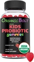 USDA Probiotiques pour enfants biologiques et végétaliens Gommies 30 portions, 2,5 milliards UFC, sans gluten et sans gélatine