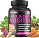 Supplément Inositol - Myo-Inositol et D-Chiro Inositol Plus Ashwagandha, Berberine, Cannelle et 5 Mores - 120 Capsules