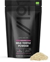 Poudre de chardon de lait biologique 150g - Source de silymarin nettoyant - Fabriqué à partir de chardon de lait pressé à froid - végétalien, cru, non-OGM.
