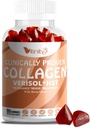 VITINITY VERISOL® HST+HA+VIT C Collagen Hard Chewy Gummies Beauté prouvée cliniquement. Firmer,Smoother Skin,Fewer Wrinkles,Cellulite réduite. La vraie beauté de l'intérieur. L'aspect-bon sentiment-bon - 30 jours d'approvisionnement