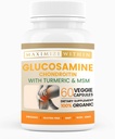 Glucosamine Chondritine avec Turmeric & MSM – Support Mobilité & Flexibilité – 60 Capsules Veggie