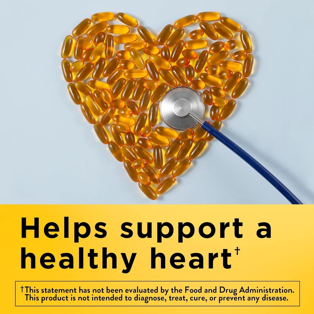 Huile de poisson nature softgels - supplément Omega 3 pour la santé cardiaque, 230 softgels, 115 jours d'approvisionnement (paquet de 2)