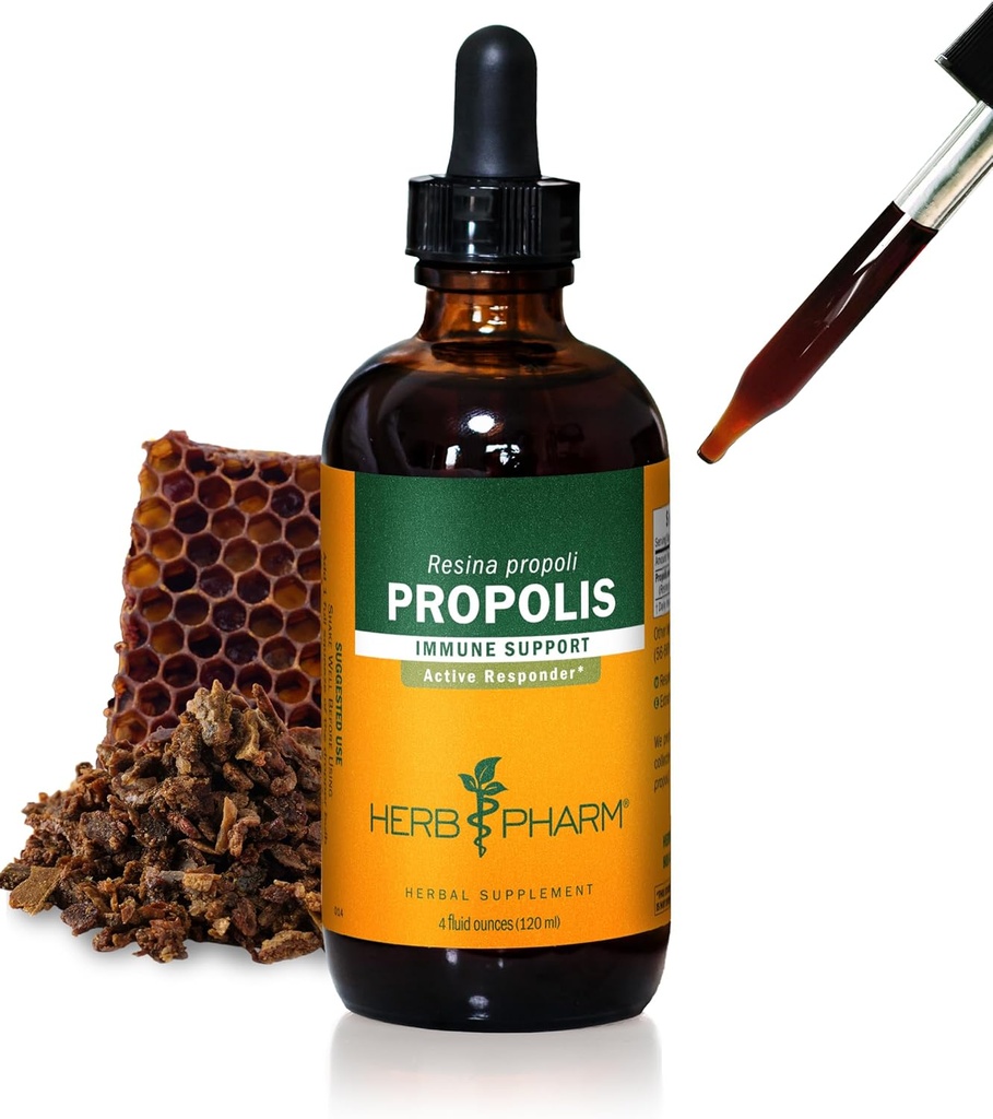 Herb Pharm Propolis Extrait liquide pour le support du système immunitaire - 4 Once