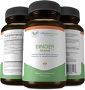 Mélange de Binder - Supplément de Binder à la Toxine, Capsules de détox pour un Gut sain - 180 Capsules - 90 Portions - 960mg Charbon activé et 480mg Chlorelle organique - Bloating Relief - Bentonite Clay, 3 Pack